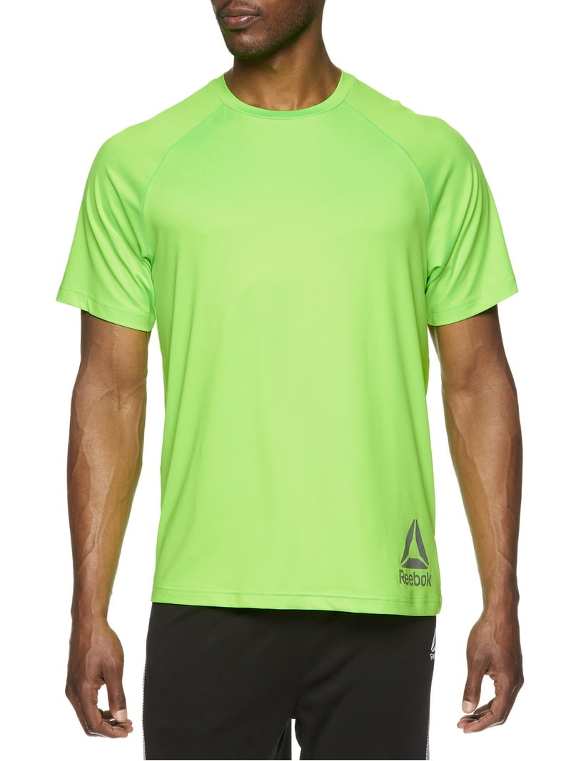 Reebok Men's Quick Dry Short Sleeve Athletic T-Shirt, Up to