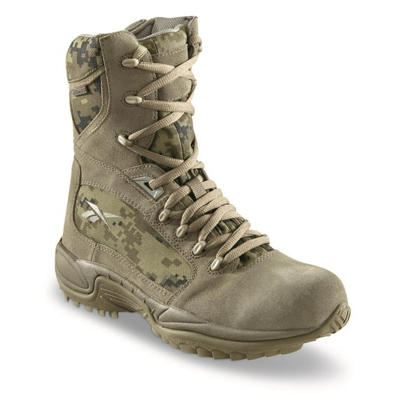Reebok Men's ERT Waterproof Side-zip Tactical Boots Sage/Digi Camo 13 2E (Wide)