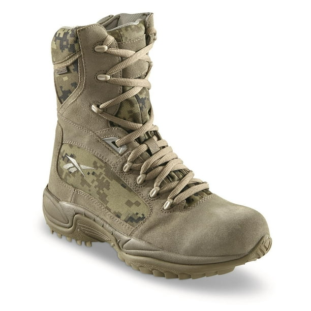 Reebok Men s ERT Waterproof Side zip Tactical Boots Sage Digi Camo 11.5D Medium Walmart Business Supplies