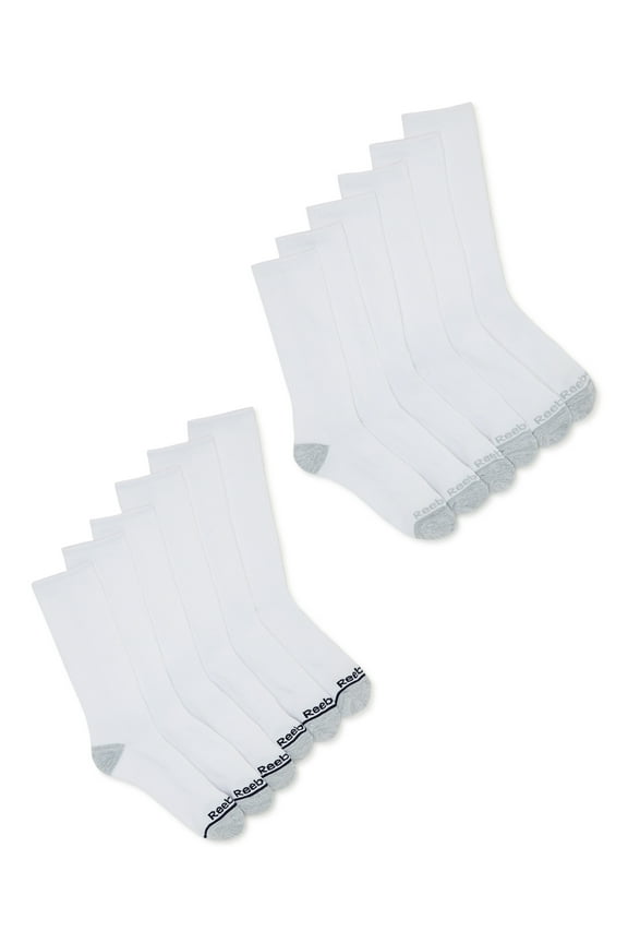 Men's Socks, Essentials Lightweight Crew Socks, 12-Pack, Sizes 10-13
