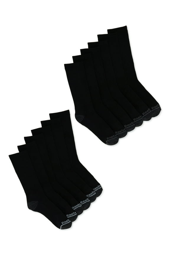 Men's Socks, Essentials Cushion Crew Socks, 12-Pack, Sizes 10-13