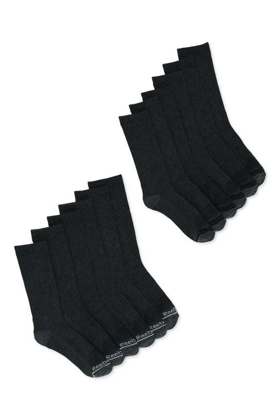Men's Socks, Essentials Cushion Crew Socks, 12-Pack, Sizes 10-13