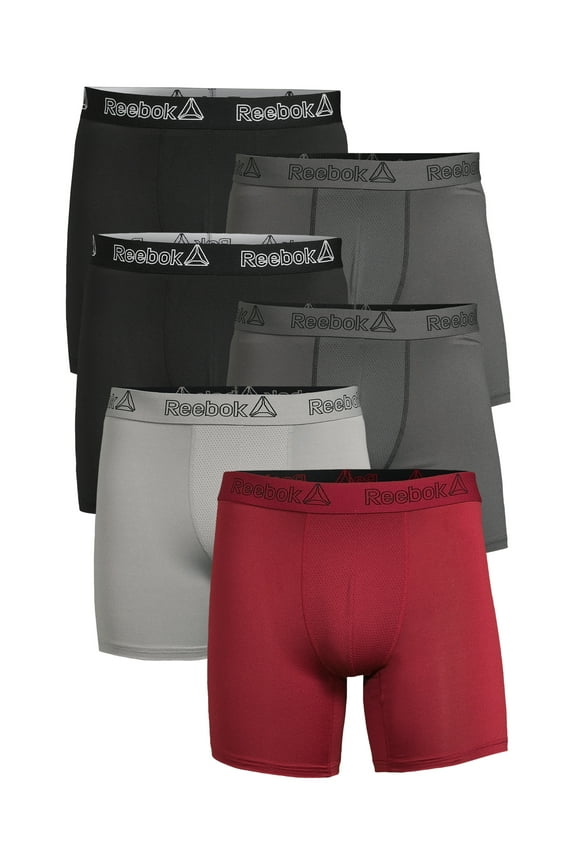 Men’s Underwear Featherweight Performance Boxer Briefs, 6-Pack