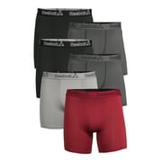 Reebok Men s Underwear Featherweight Performance Boxer Briefs, 6-Pack