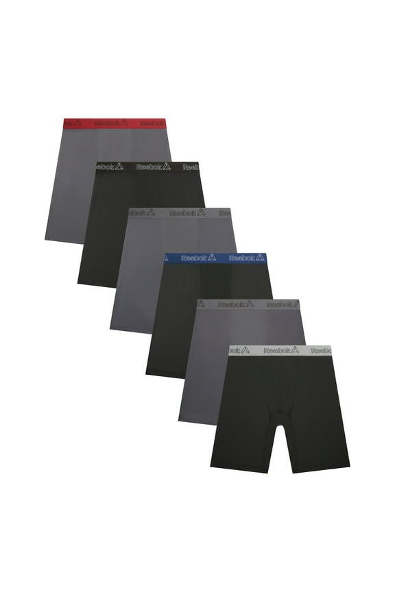 Men's Featherweight Performance Long Leg Boxer Briefs, 6 Pack