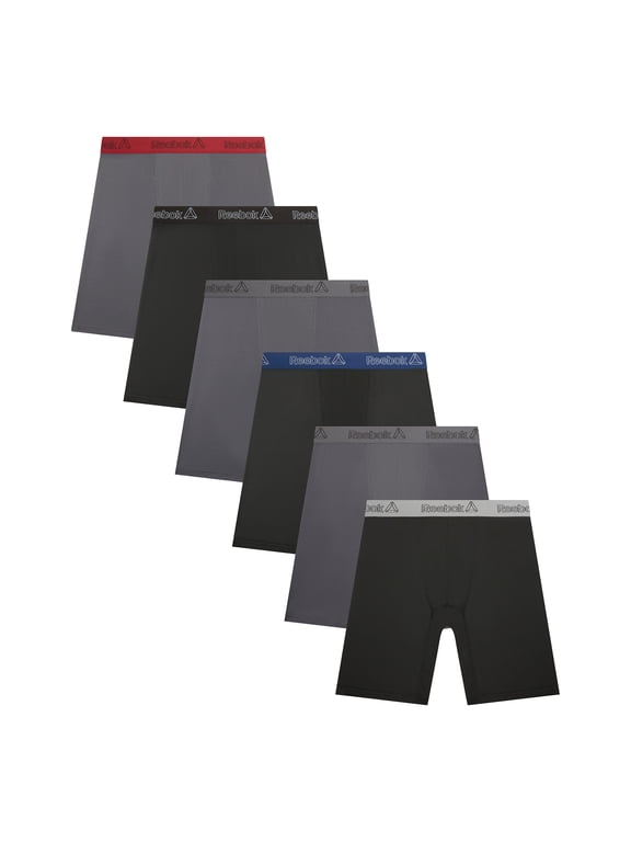 Men's Featherweight Performance Long Leg Boxer Briefs, 6 Pack
