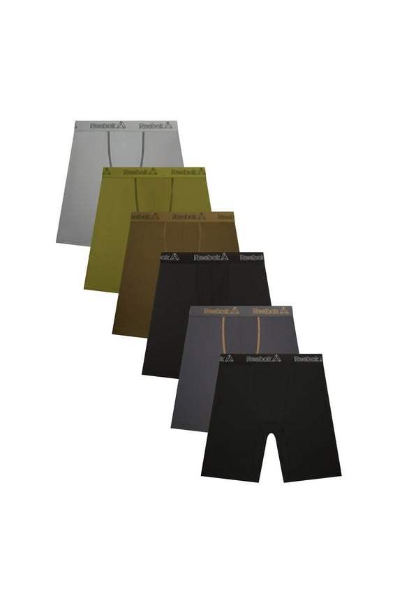 Men's Featherweight Performance Long Leg Boxer Briefs, 6 Pack
