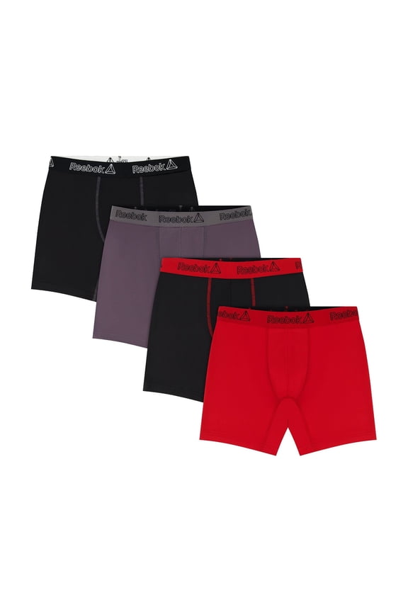 Men's Featherweight Performance Boxer Briefs 4-Pack, Sizes S to XL