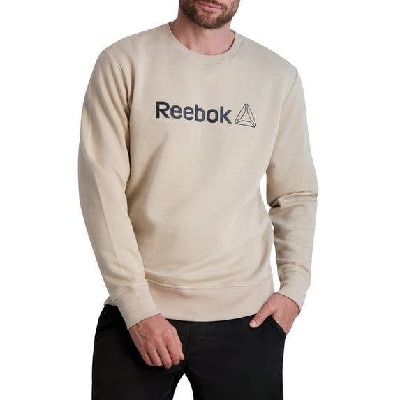 Reebok Men's Free Weight Crewneck Sweater, Up To Size 3XL