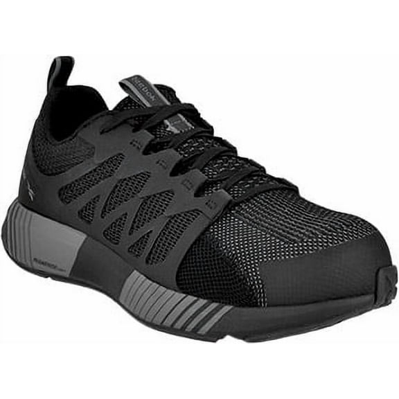 Reebok Men's Fusion Flexweave Comp Toe Athletic Work Shoes Black/Gray 11 4E   (2xExtraWide)