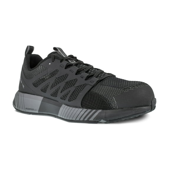 Reebok Work Men's Fusion Flexweave Work Black and Grey Composite Toe Shoe
