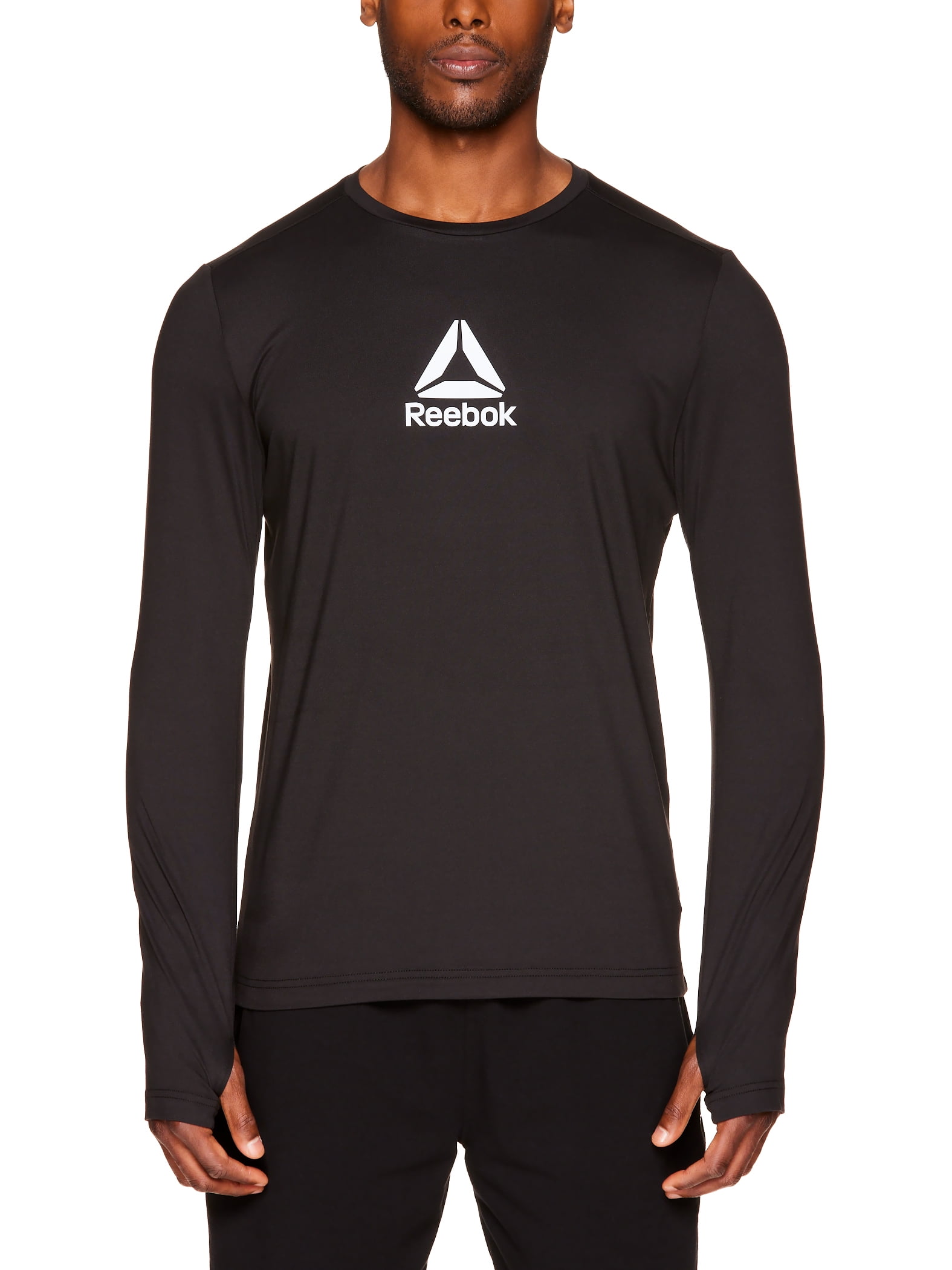 Reebok Men's Heathered Long Sleeve Tee
