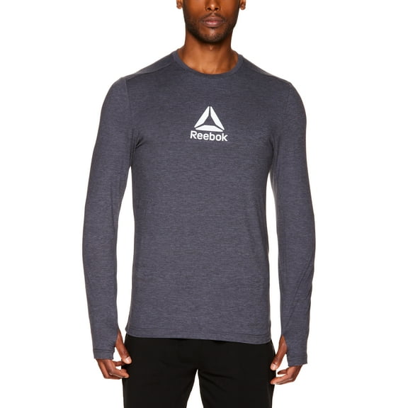 Reebok Men's Heathered Long Sleeve Tee