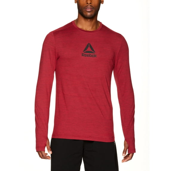Reebok Men's Heathered Long Sleeve Tee