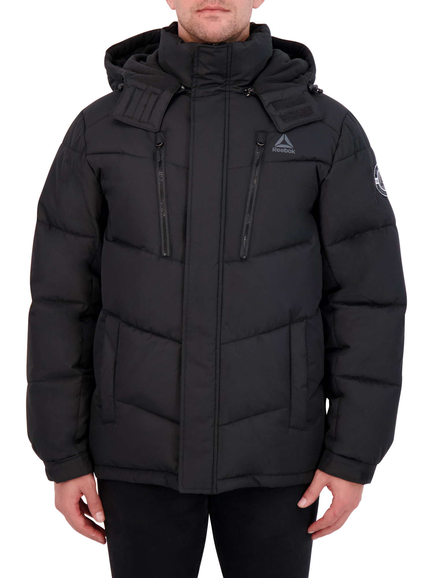 Reebok Men's Hooded Puffer Jacket, Up to Size 2XL - image 1 of 4