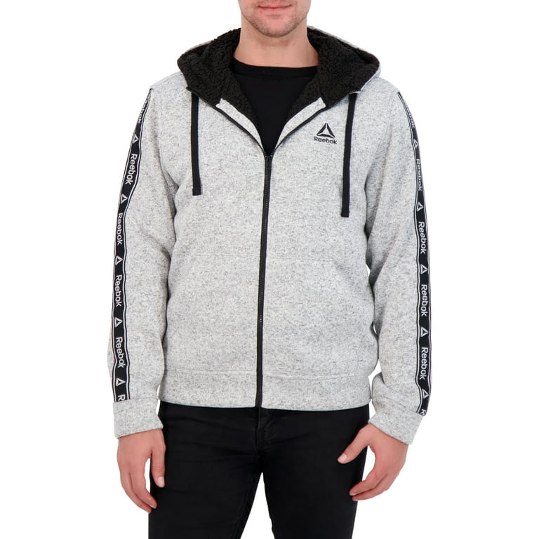 Reebok Men's Hooded Sweater Jacket, Up to Size 2XL Walmart.com