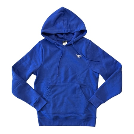 Reebok Men's Identity Fleece Pullover Classic Drawstring Sport Hoodie (Vector Blue, L)