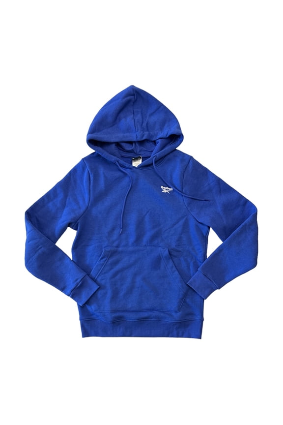 Men's Identity Fleece Pullover Classic Drawstring Sport Hoodie (Vector Blue, L)