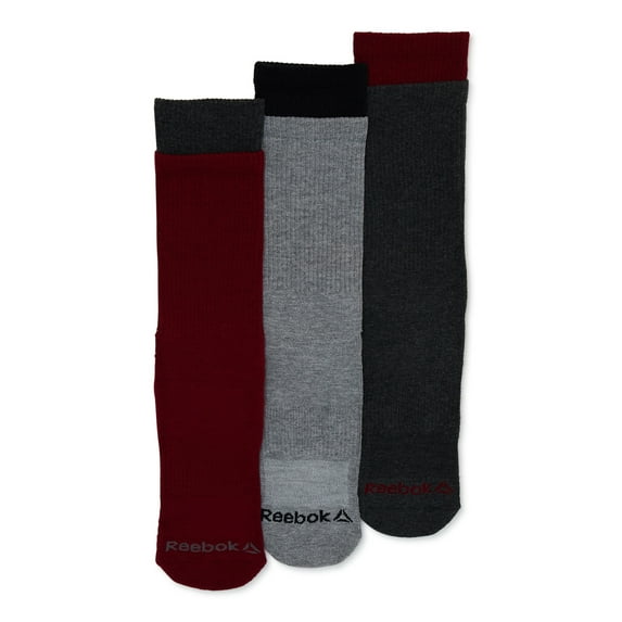 Reebok Men's Socks, Legends Cushion Crew Socks, 3-Pack