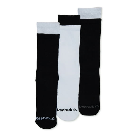 Reebok Men's Socks, Legends Cushion Crew Socks, 3-Pack