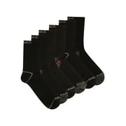 Reebok Mens Lightweight Mid Crew Socks, 6-Pack