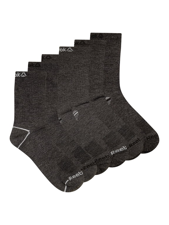 Men's Lightweight Mid Crew Socks, 6-Pack