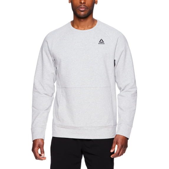 Reebok Men's Long Sleeve French Terry Crew Neck T-Shirt