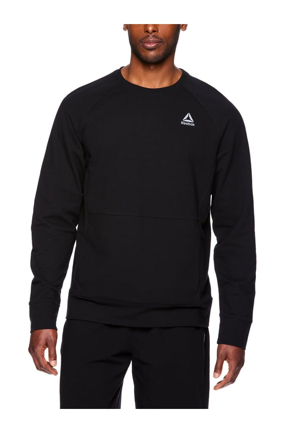 Men's Long Sleeve French Terry Crew Neck T-Shirt