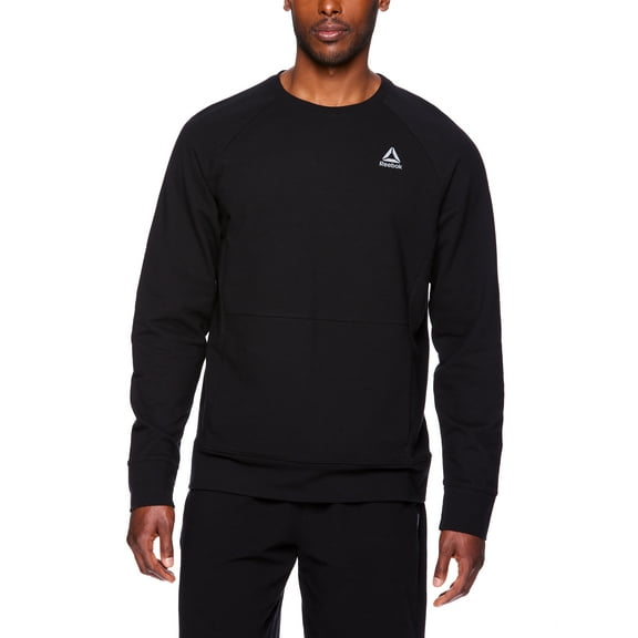 Reebok Men's Long Sleeve French Terry Crew Neck T-Shirt