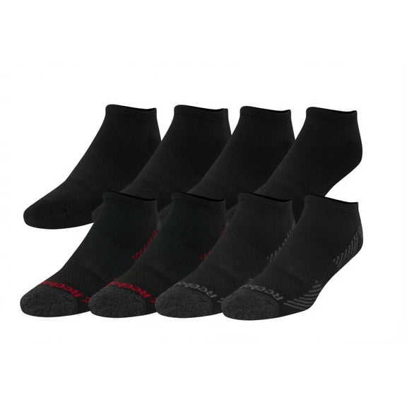 Reebok Men's Low Cut Performance Training Socks — 8 Pack
