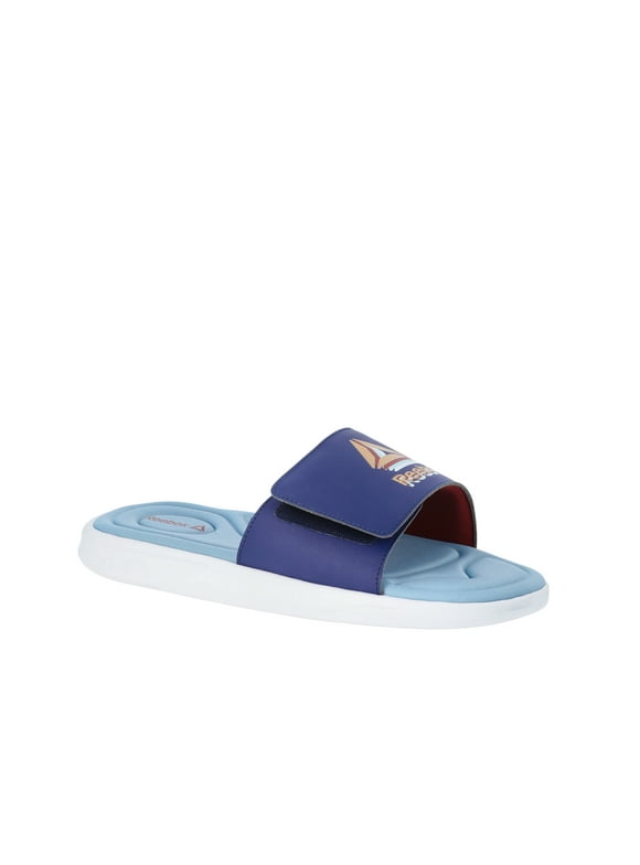 Men’s Memory Foam Slide Sandals with Adjustable Strap