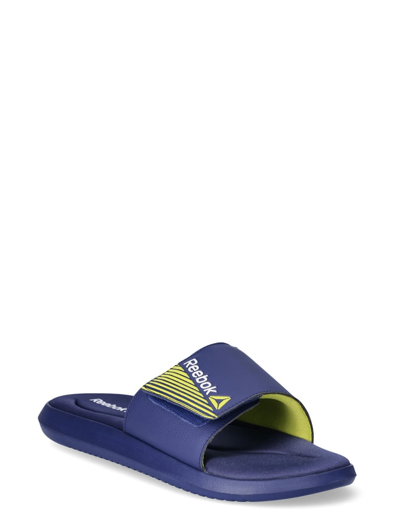 Reebok Men's Memory Foam Adjustable Strap Slide Sandals