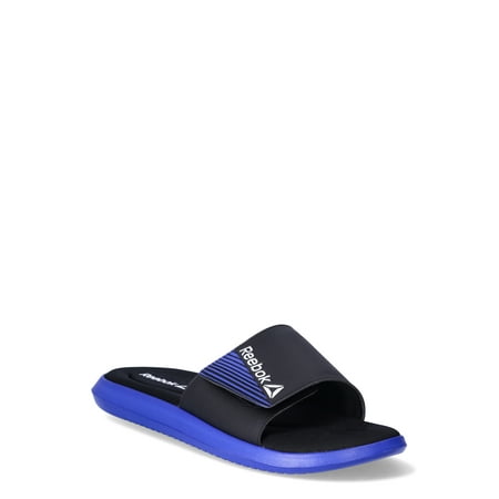 Reebok Men's Memory Foam Slide Sandals with Adjustable Strap, Sizes 7-13