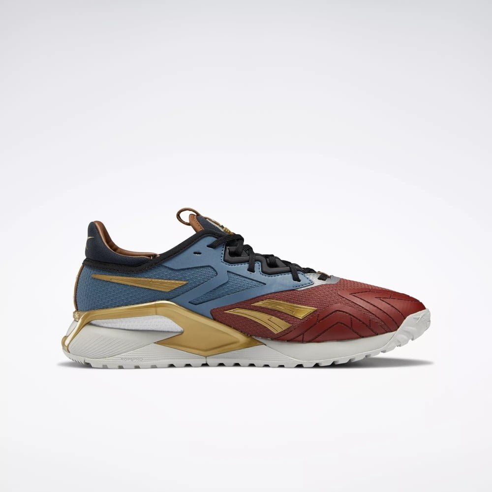 Reebok Men's Nano X2 Wonder Woman Training Shoes Red Blue Gold (13)