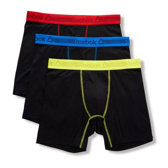 Reebok Men's Performance Boxer Briefs, 3 Pack
