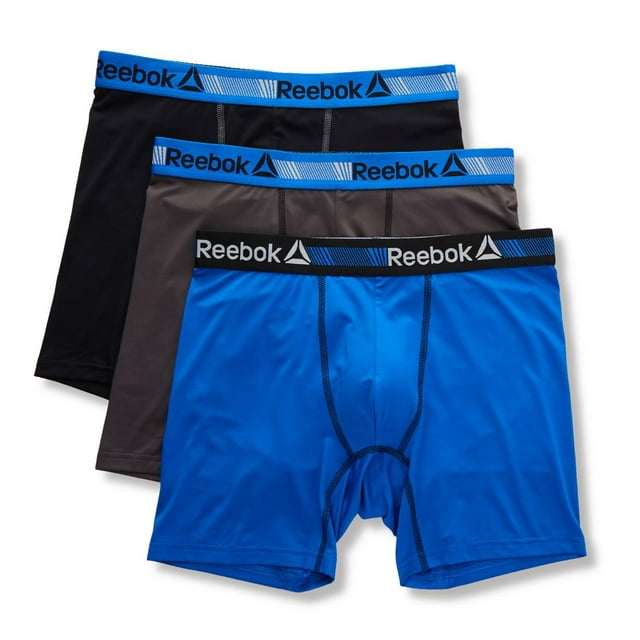 Reebok Men's Performance Boxer Briefs, 3 Pack