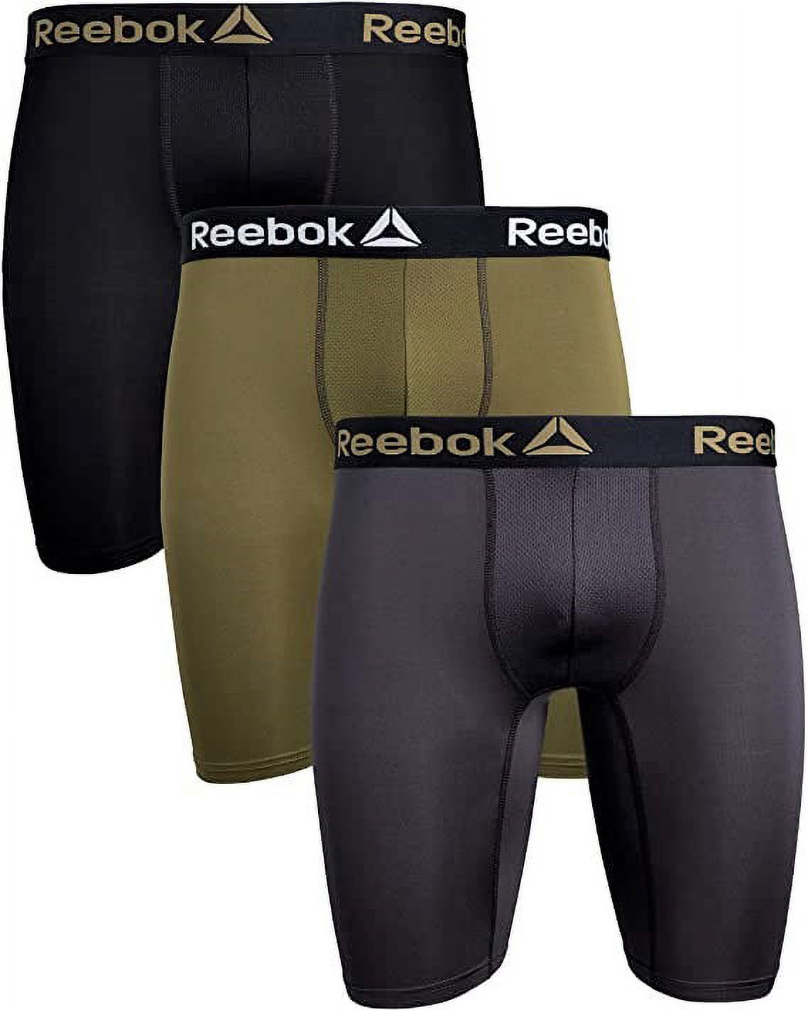 Reebok Men's Performance Boxer Briefs, 3 Pack