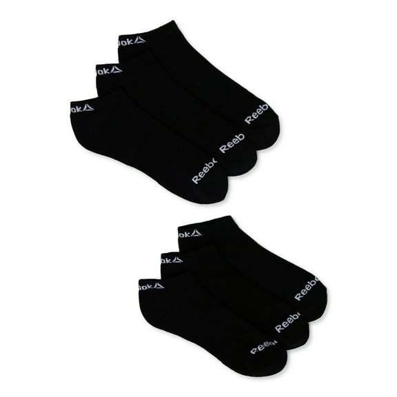 Reebok Men's Socks, Performance Cotton Blend Low Cut Socks, 6-Pack