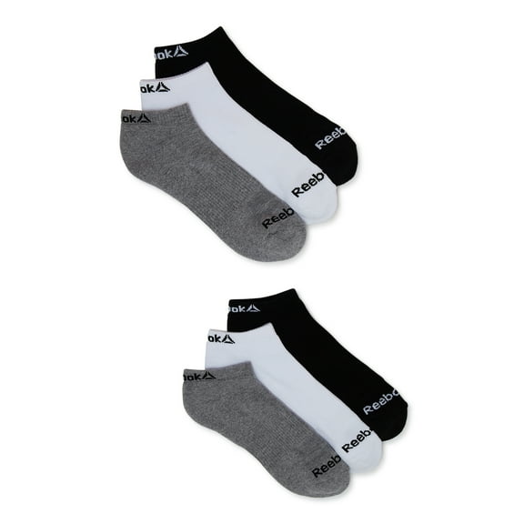 Reebok Men's Socks, Performance Cotton Blend Low Cut Socks, 6-Pack
