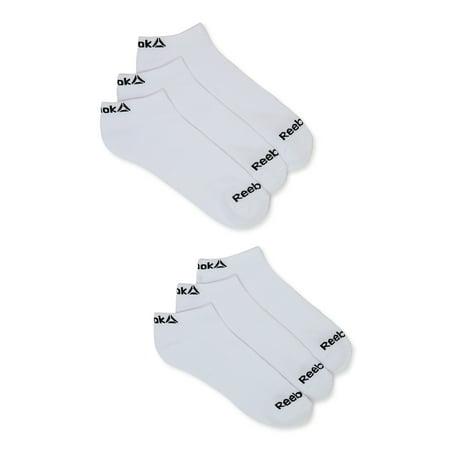 Reebok Men's Socks, Performance Cotton Blend Low Cut Socks, 6-Pack