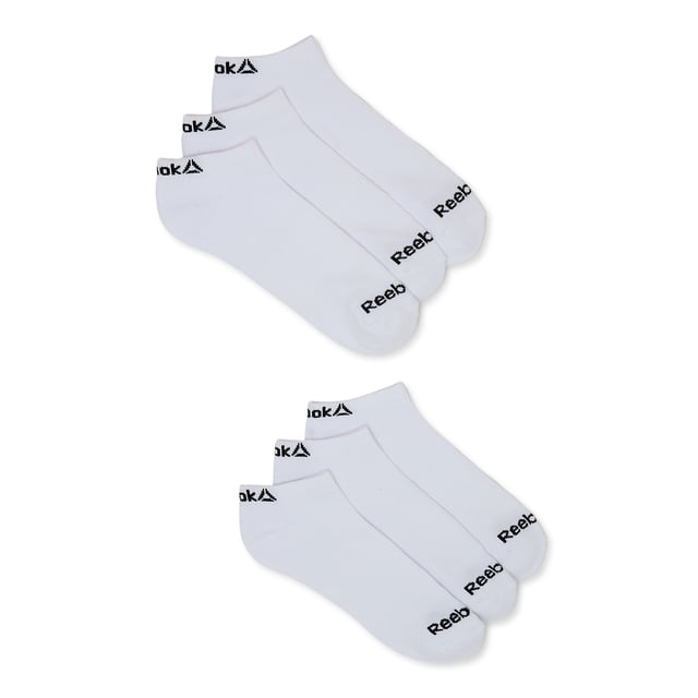 Reebok Men's Socks, Performance Cotton Blend Low Cut Socks, 6-Pack