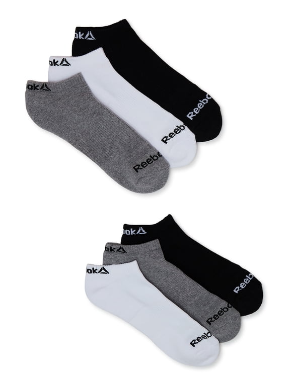 Men's Socks, Performance Cotton Blend No Show Socks, 6-Pack