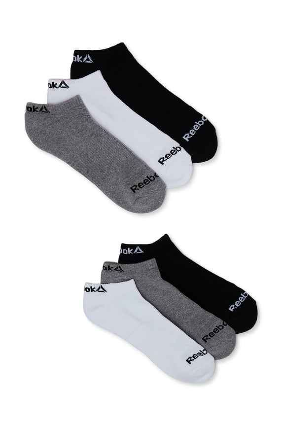 Men's Socks, Performance Cotton Blend No Show Socks, 6-Pack
