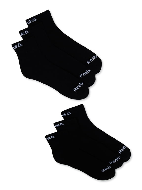 Men's Socks, Performance Cotton Blend Quarter Socks, 6-Pack