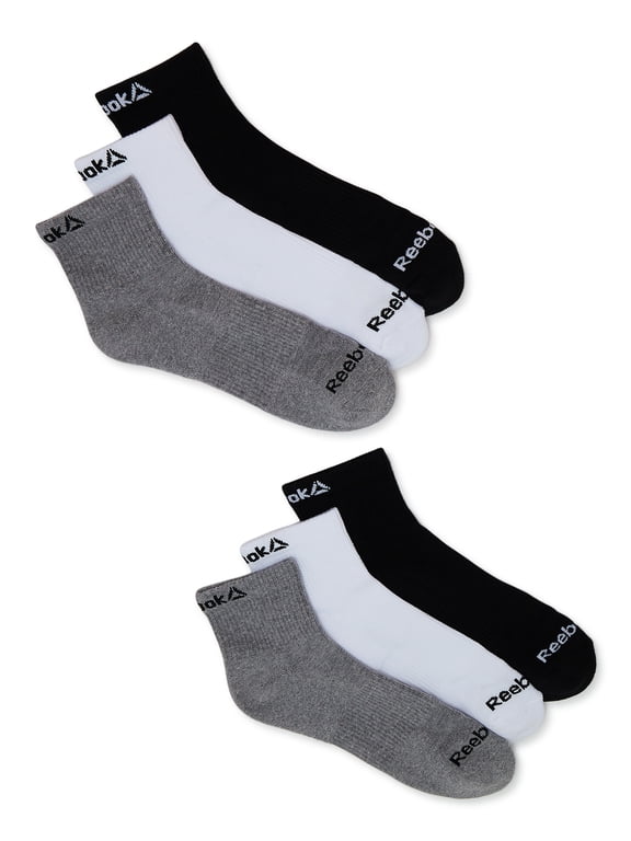 Men's Performance Cotton Blend Quarter Socks, 6-Pack