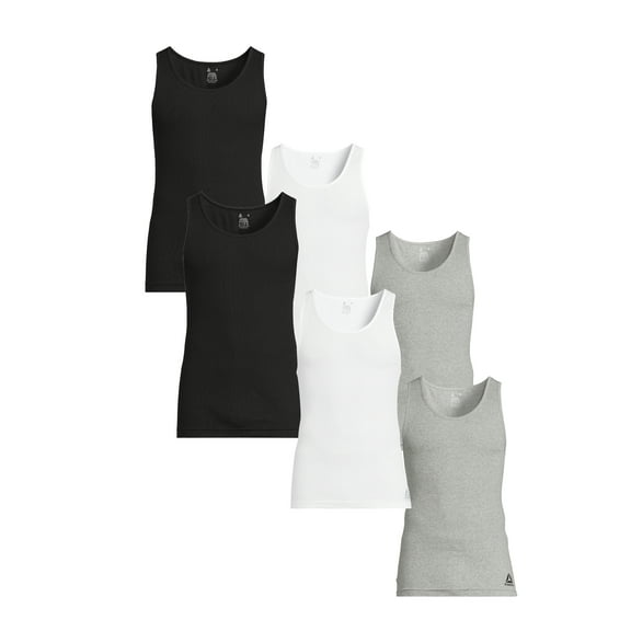 Reebok Men's Performance Cotton Tank Top, 6-Pack, Sizes S-2XL