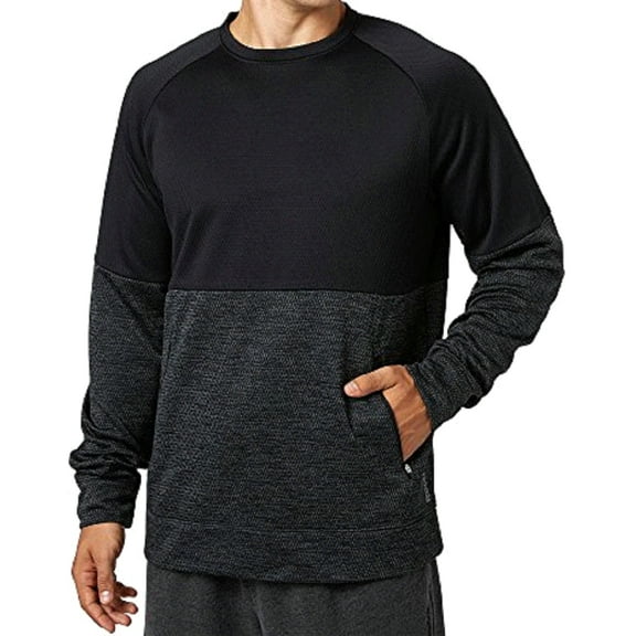 Reebok Men's Performance Fleece Crewneck Sweatshirt Caviar/Nightfall Size Small