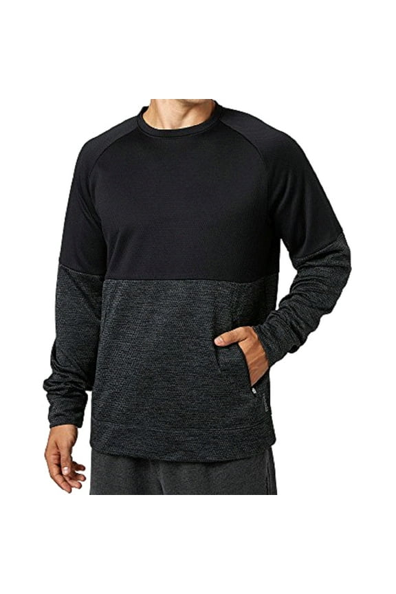 Men's Performance Fleece Crewneck Sweatshirt Caviar/Nightfall Size Small