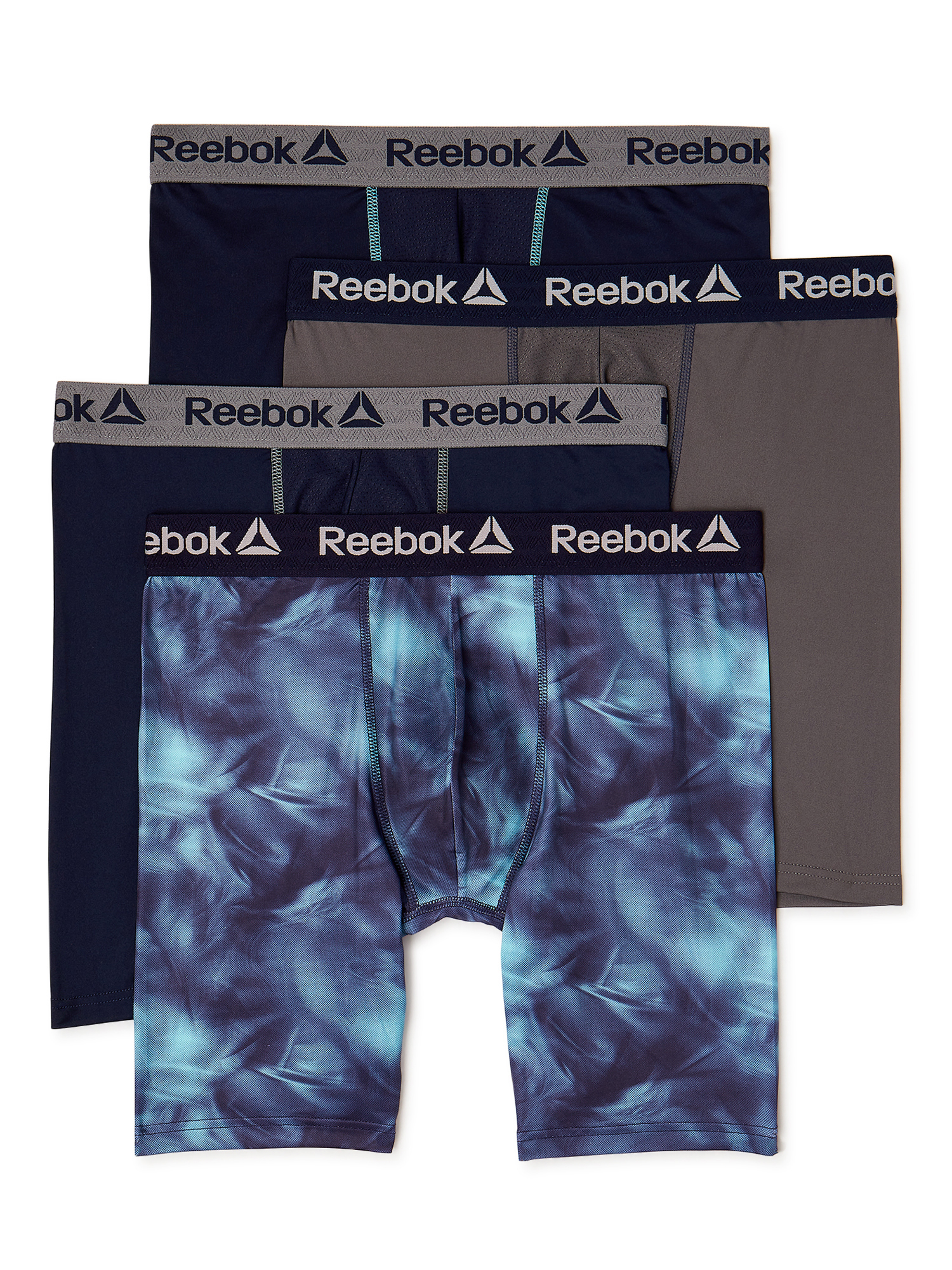 Reebok Men's Performance Mid Leg Boxer Briefs, 4-Pack - image 1 of 8