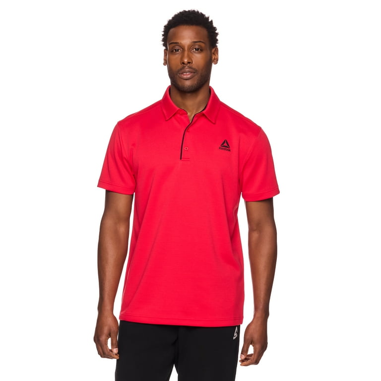 Reebok Men s Performance Polo Shirt Sizes S 3XL Walmart
